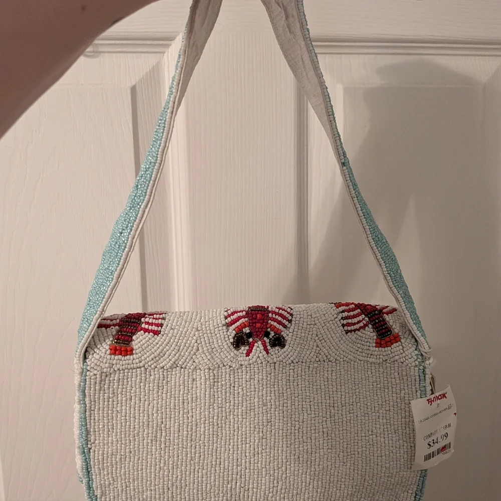 Viral NWT Sol Mer Lobster Beaded Bag - Picture 6 of 9